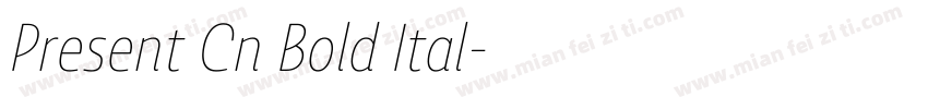 Present Cn Bold Ital字体转换